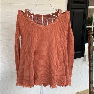 Free People Sweater in apricot
